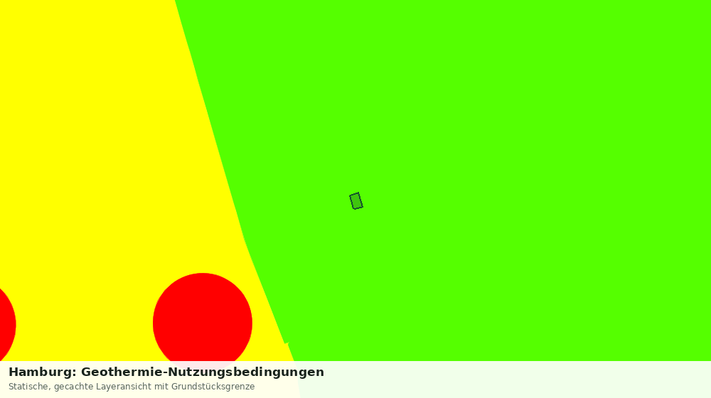 Statische Kartenansicht: Hamburg: Geothermie-Nutzungsbedingungen