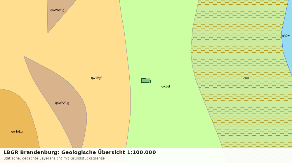 Statische Kartenansicht: LBGR Brandenburg: Geologische Übersicht 1:100.000