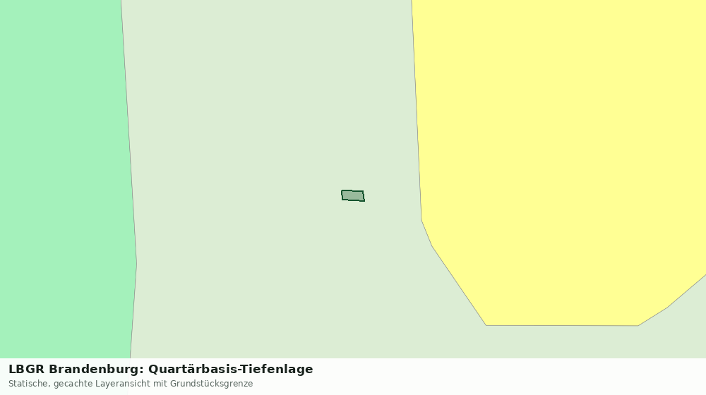 Statische Kartenansicht: LBGR Brandenburg: Quartärbasis-Tiefenlage