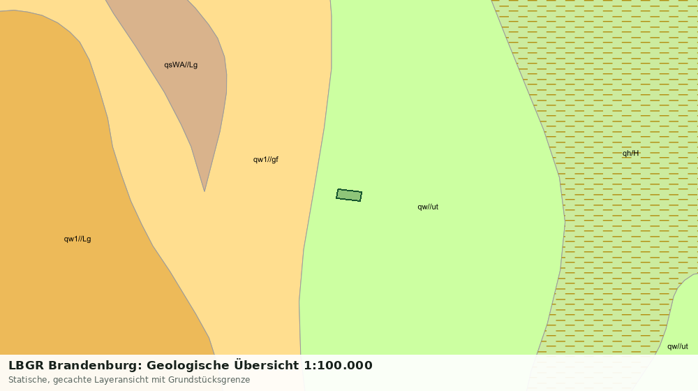 Statische Kartenansicht: LBGR Brandenburg: Geologische Übersicht 1:100.000