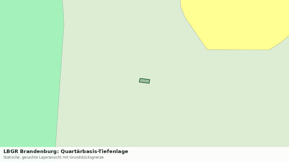 Statische Kartenansicht: LBGR Brandenburg: Quartärbasis-Tiefenlage