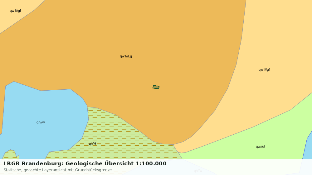Statische Kartenansicht: LBGR Brandenburg: Geologische Übersicht 1:100.000
