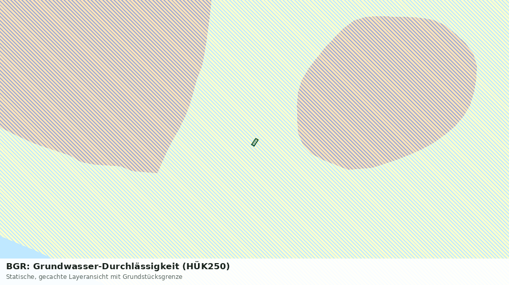 Statische Kartenansicht: BGR: Grundwasser-Durchlässigkeit (HÜK250)
