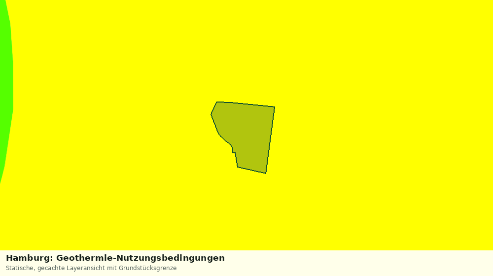 Statische Kartenansicht: Hamburg: Geothermie-Nutzungsbedingungen