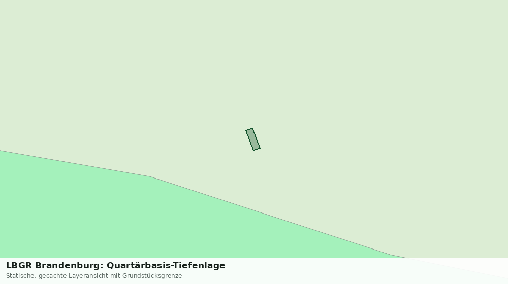 Statische Kartenansicht: LBGR Brandenburg: Quartärbasis-Tiefenlage