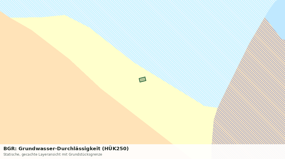 Statische Kartenansicht: BGR: Grundwasser-Durchlässigkeit (HÜK250)
