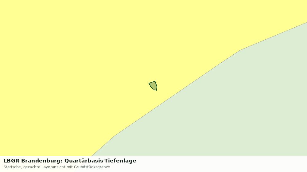 Statische Kartenansicht: LBGR Brandenburg: Quartärbasis-Tiefenlage