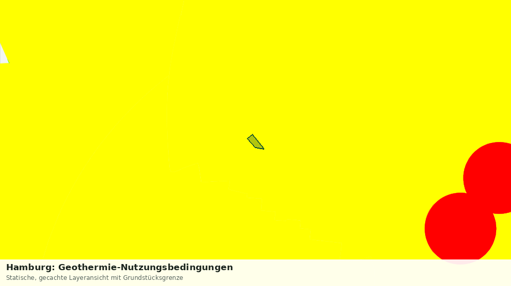Statische Kartenansicht: Hamburg: Geothermie-Nutzungsbedingungen