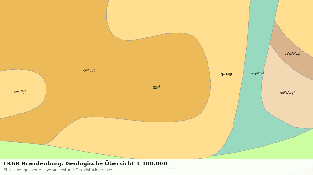 Statische Kartenansicht: LBGR Brandenburg: Geologische Übersicht 1:100.000