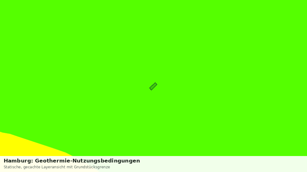 Statische Kartenansicht: Hamburg: Geothermie-Nutzungsbedingungen