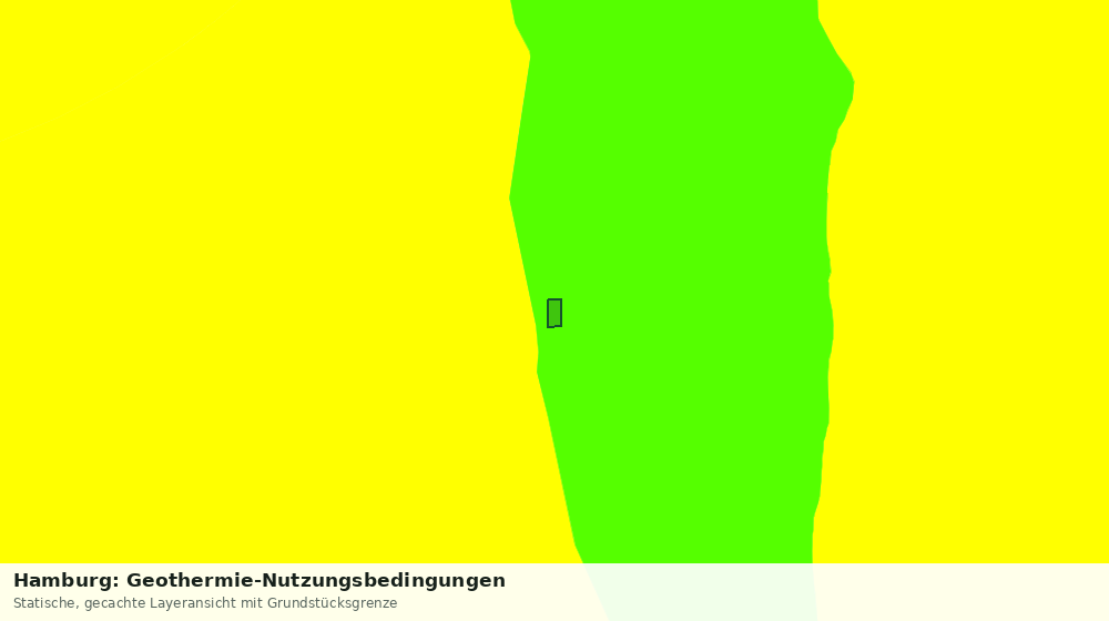 Statische Kartenansicht: Hamburg: Geothermie-Nutzungsbedingungen