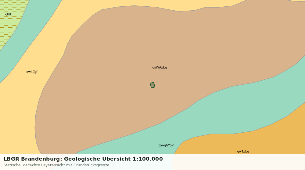 Statische Kartenansicht: LBGR Brandenburg: Geologische Übersicht 1:100.000