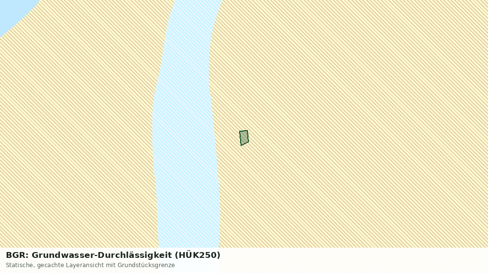 Statische Kartenansicht: BGR: Grundwasser-Durchlässigkeit (HÜK250)