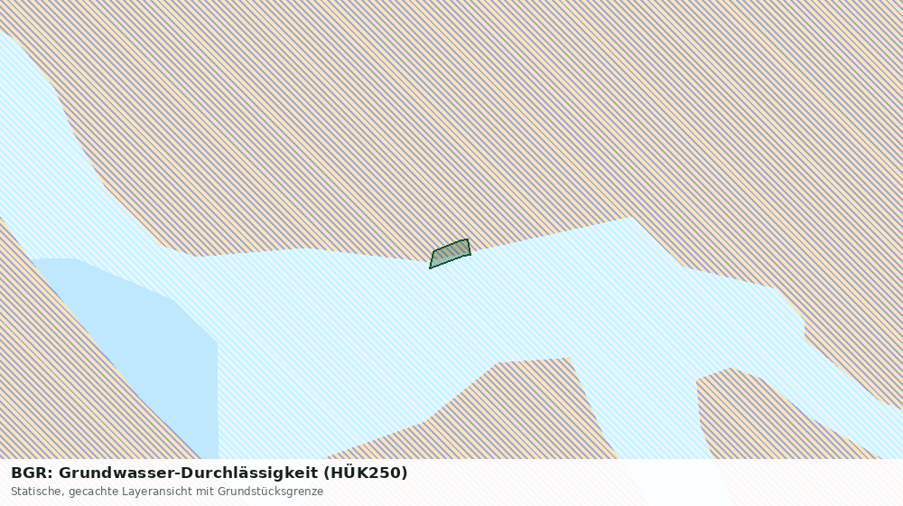Statische Kartenansicht: BGR: Grundwasser-Durchlässigkeit (HÜK250)