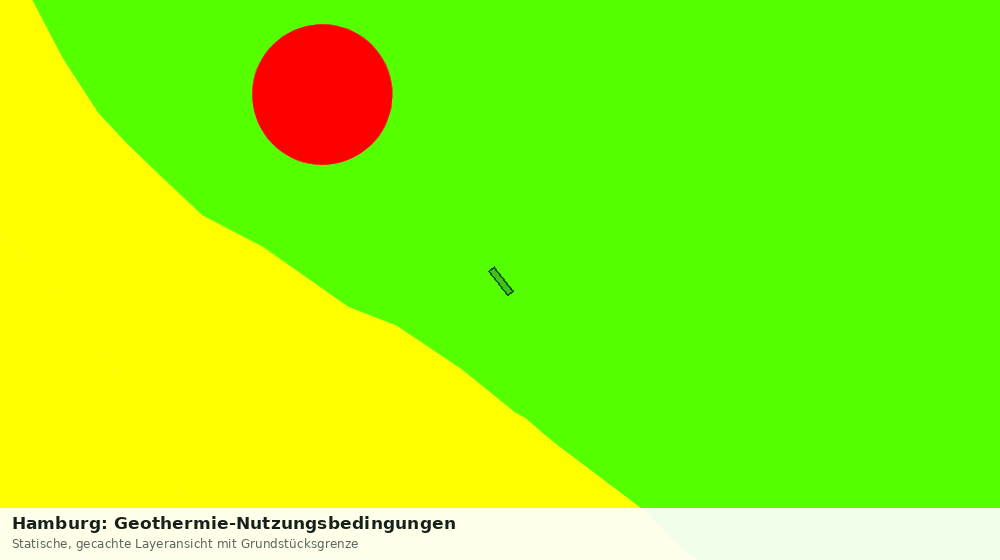 Statische Kartenansicht: Hamburg: Geothermie-Nutzungsbedingungen