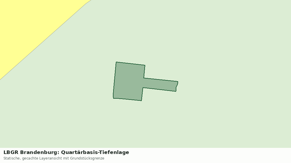 Statische Kartenansicht: LBGR Brandenburg: Quartärbasis-Tiefenlage