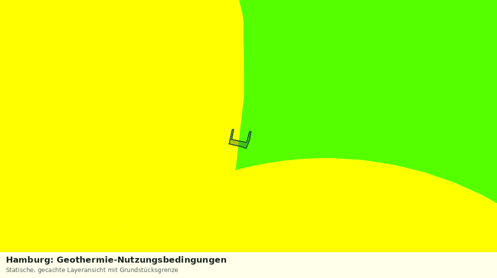 Statische Kartenansicht: Hamburg: Geothermie-Nutzungsbedingungen