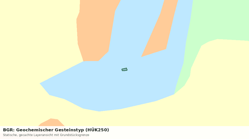 Statische Kartenansicht: BGR: Geochemischer Gesteinstyp (HÜK250)
