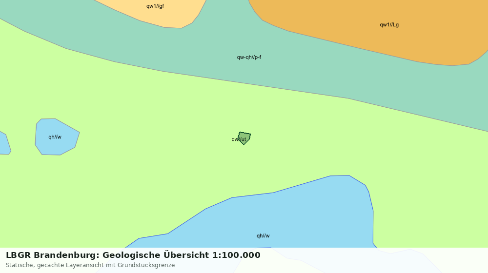 Statische Kartenansicht: LBGR Brandenburg: Geologische Übersicht 1:100.000