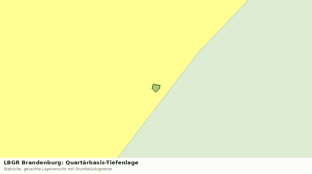 Statische Kartenansicht: LBGR Brandenburg: Quartärbasis-Tiefenlage