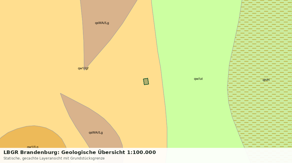 Statische Kartenansicht: LBGR Brandenburg: Geologische Übersicht 1:100.000