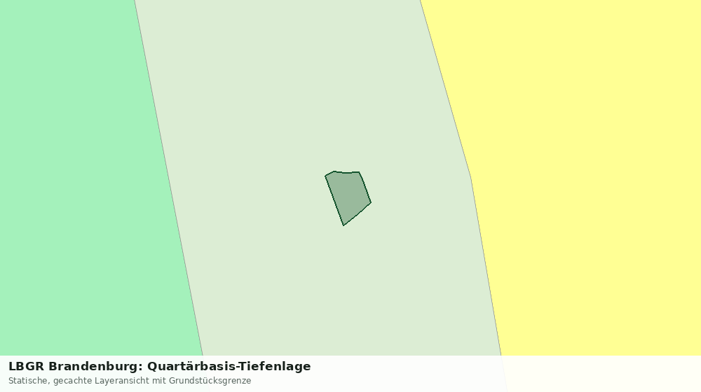 Statische Kartenansicht: LBGR Brandenburg: Quartärbasis-Tiefenlage