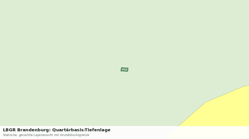 Statische Kartenansicht: LBGR Brandenburg: Quartärbasis-Tiefenlage