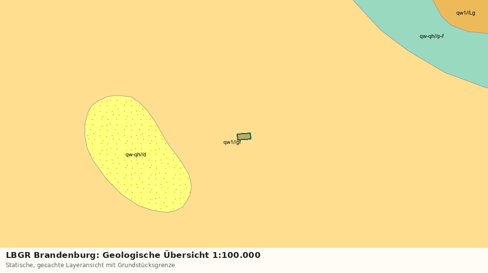 Statische Kartenansicht: LBGR Brandenburg: Geologische Übersicht 1:100.000
