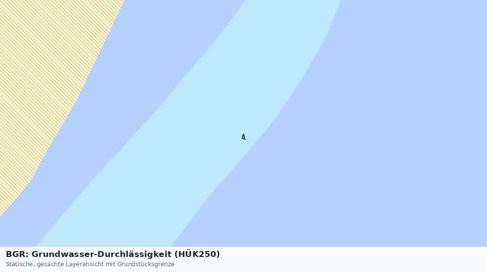 Statische Kartenansicht: BGR: Grundwasser-Durchlässigkeit (HÜK250)