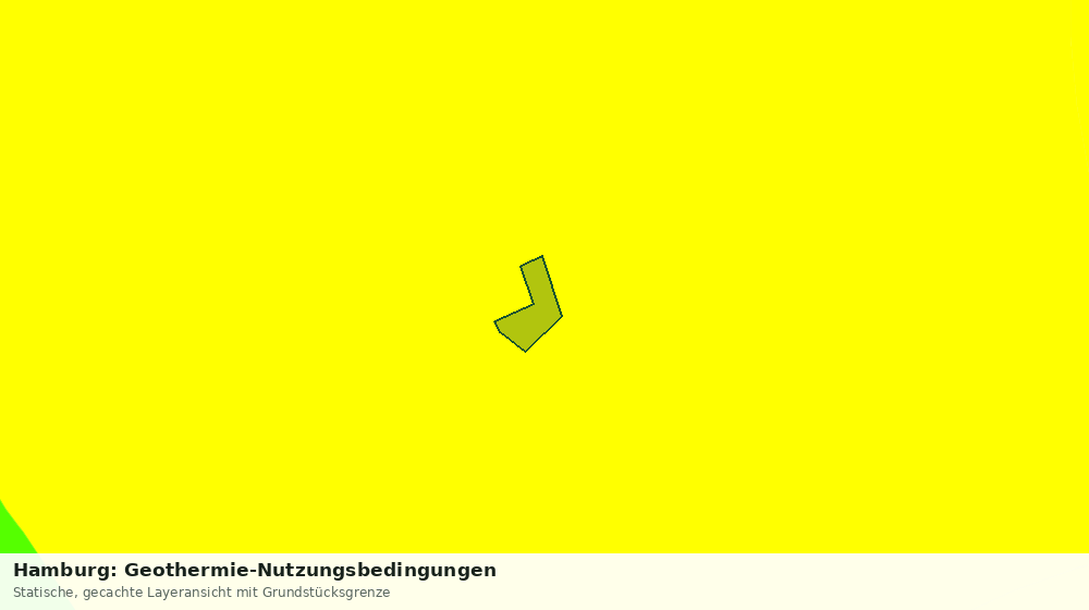Statische Kartenansicht: Hamburg: Geothermie-Nutzungsbedingungen