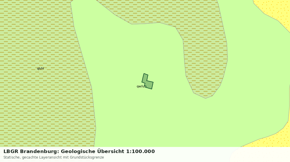 Statische Kartenansicht: LBGR Brandenburg: Geologische Übersicht 1:100.000