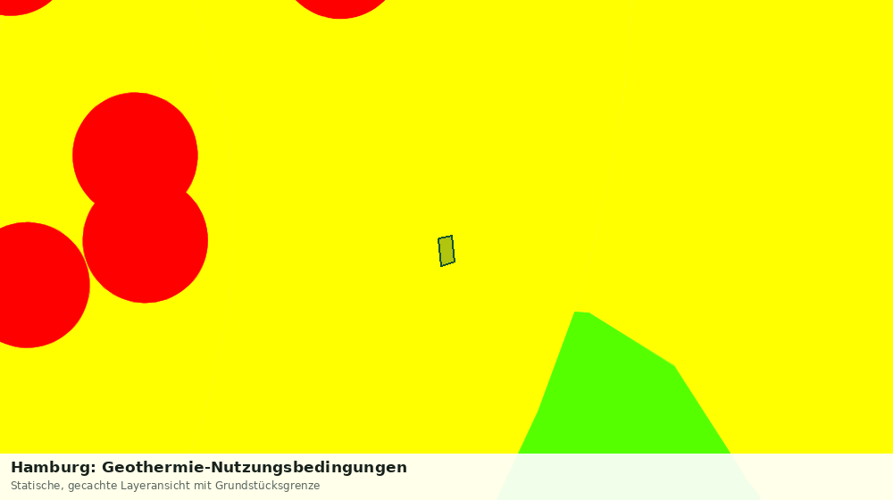 Statische Kartenansicht: Hamburg: Geothermie-Nutzungsbedingungen