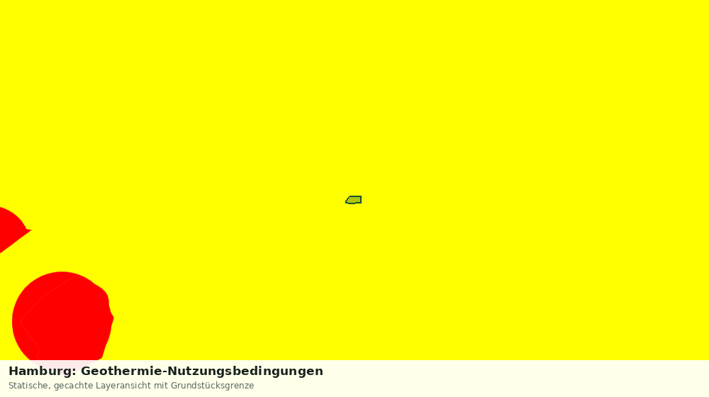 Statische Kartenansicht: Hamburg: Geothermie-Nutzungsbedingungen