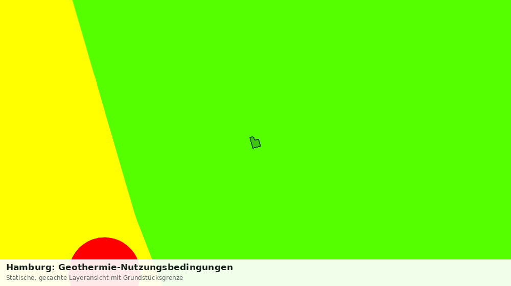 Statische Kartenansicht: Hamburg: Geothermie-Nutzungsbedingungen