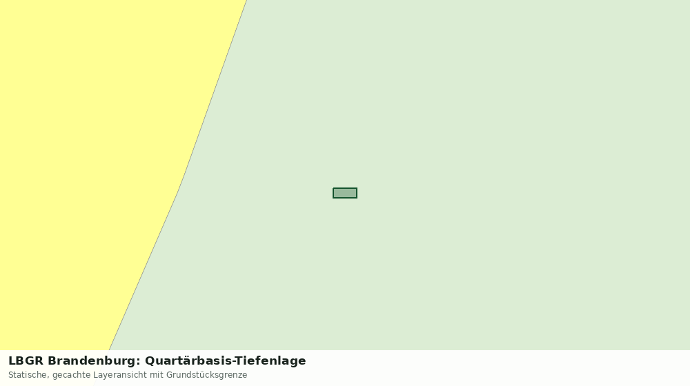 Statische Kartenansicht: LBGR Brandenburg: Quartärbasis-Tiefenlage