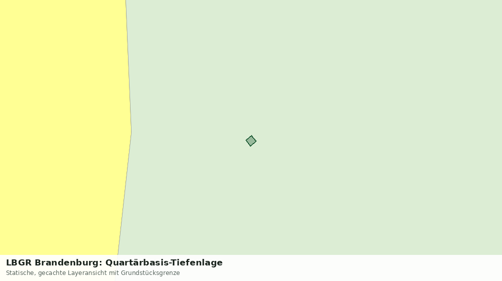 Statische Kartenansicht: LBGR Brandenburg: Quartärbasis-Tiefenlage