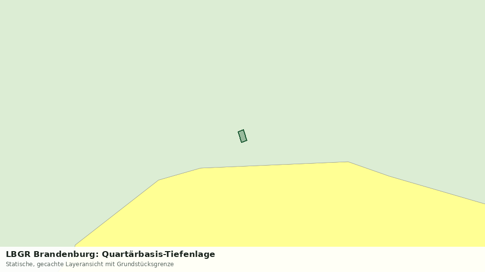 Statische Kartenansicht: LBGR Brandenburg: Quartärbasis-Tiefenlage