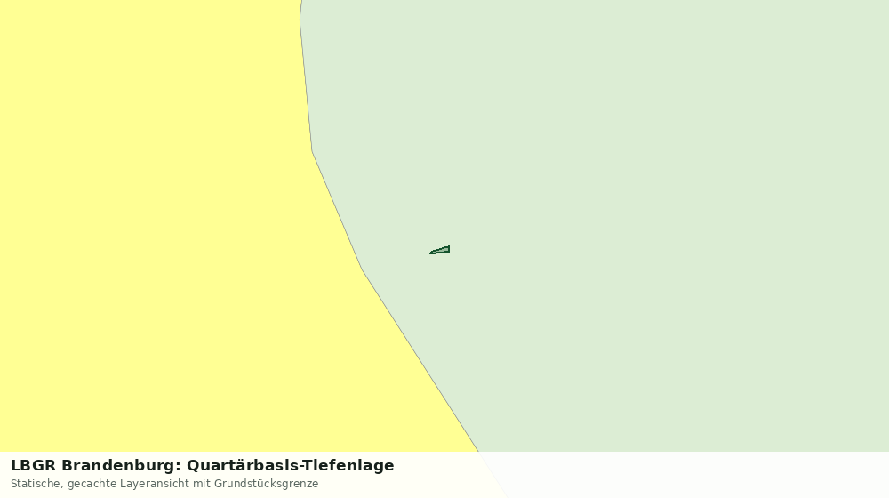 Statische Kartenansicht: LBGR Brandenburg: Quartärbasis-Tiefenlage