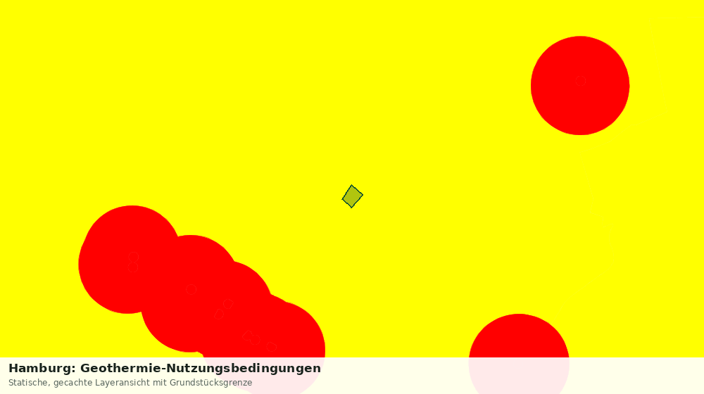Statische Kartenansicht: Hamburg: Geothermie-Nutzungsbedingungen