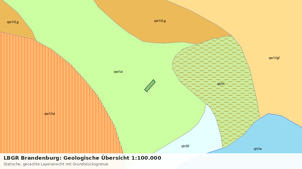 Statische Kartenansicht: LBGR Brandenburg: Geologische Übersicht 1:100.000