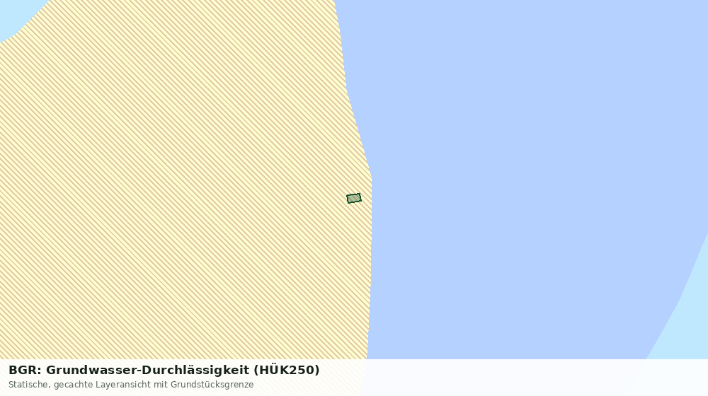 Statische Kartenansicht: BGR: Grundwasser-Durchlässigkeit (HÜK250)