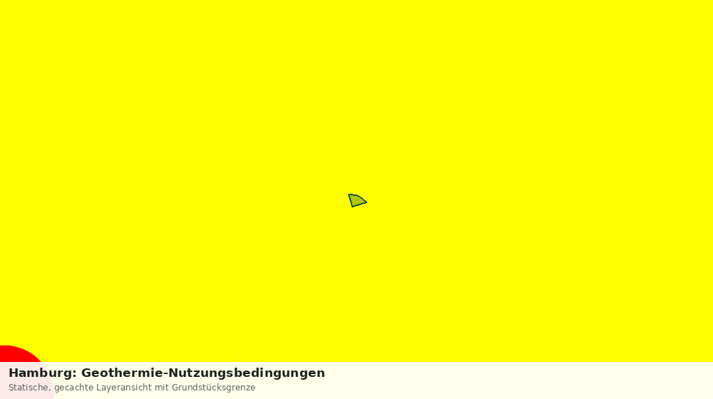 Statische Kartenansicht: Hamburg: Geothermie-Nutzungsbedingungen