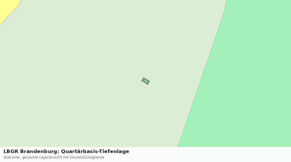 Statische Kartenansicht: LBGR Brandenburg: Quartärbasis-Tiefenlage