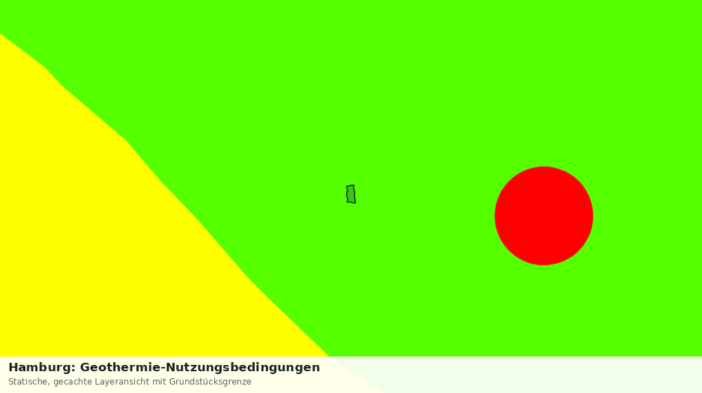 Statische Kartenansicht: Hamburg: Geothermie-Nutzungsbedingungen
