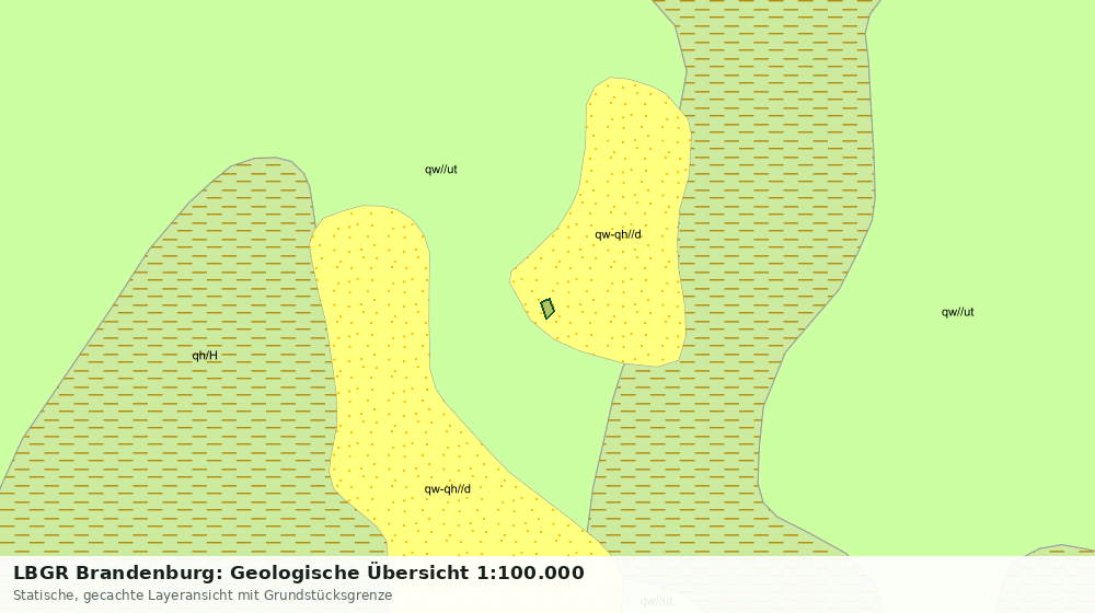 Statische Kartenansicht: LBGR Brandenburg: Geologische Übersicht 1:100.000