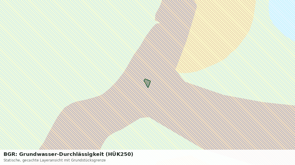 Statische Kartenansicht: BGR: Grundwasser-Durchlässigkeit (HÜK250)