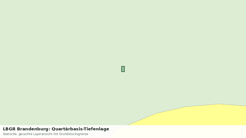 Statische Kartenansicht: LBGR Brandenburg: Quartärbasis-Tiefenlage