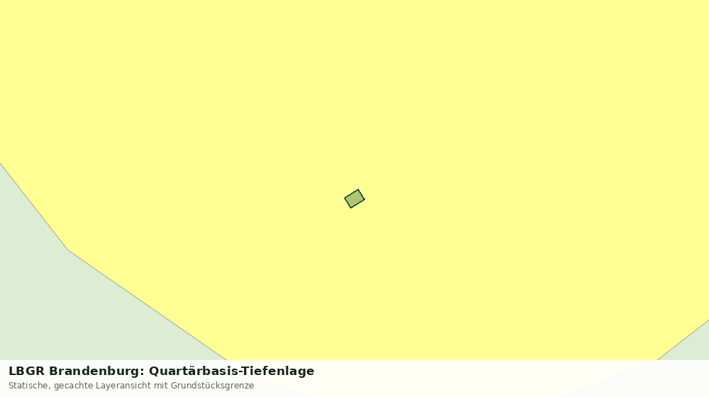Statische Kartenansicht: LBGR Brandenburg: Quartärbasis-Tiefenlage
