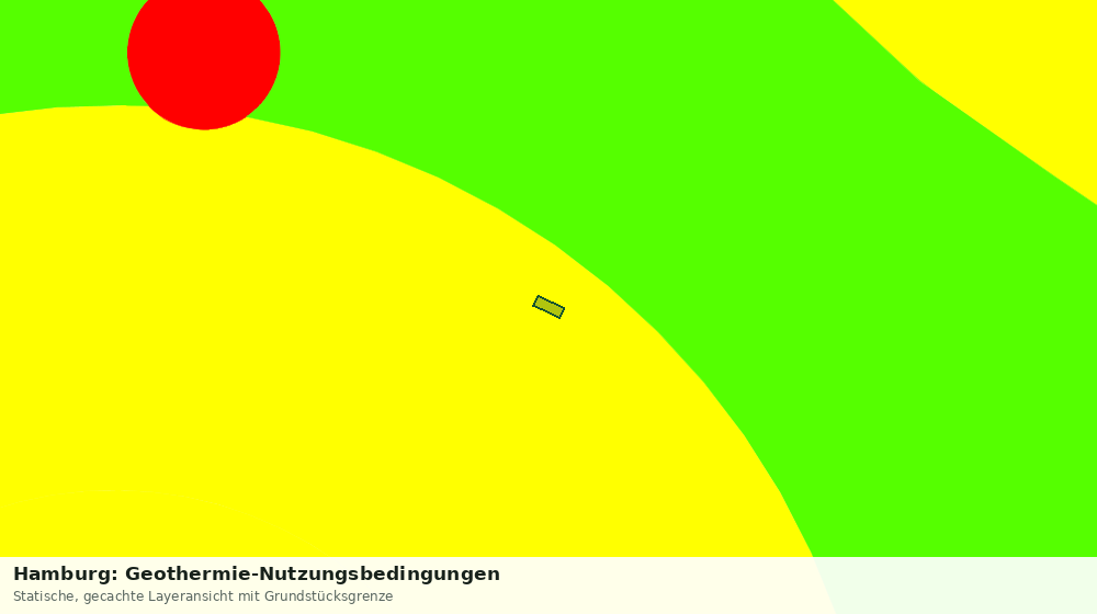 Statische Kartenansicht: Hamburg: Geothermie-Nutzungsbedingungen