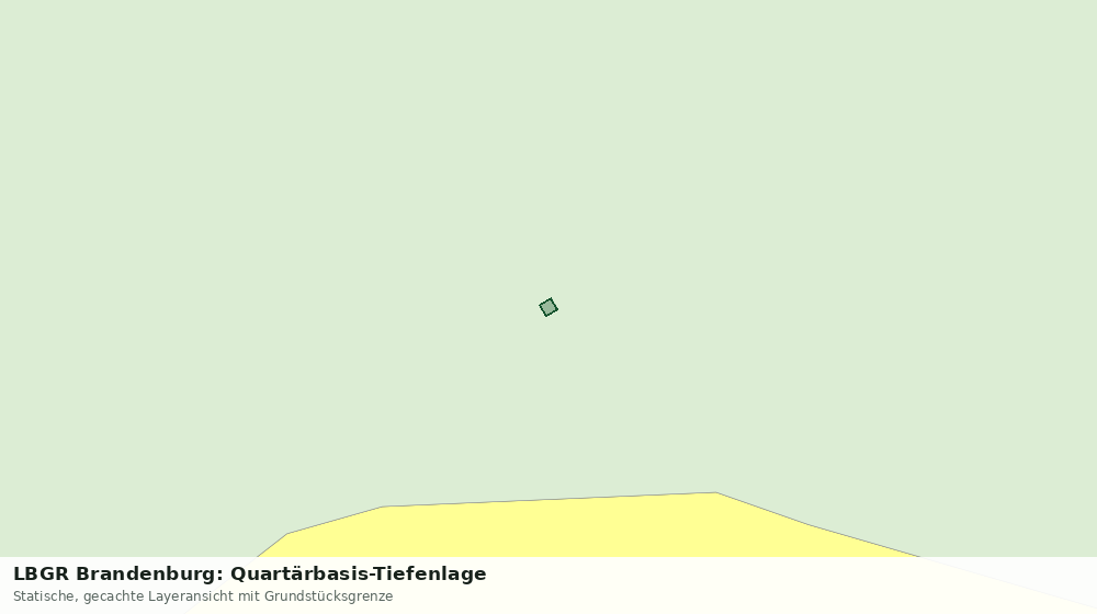 Statische Kartenansicht: LBGR Brandenburg: Quartärbasis-Tiefenlage